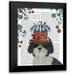 Fab Funky 20x24 Black Modern Framed Museum Art Print Titled - Shih Tzu Milliners Dog