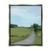 Stupell Industries Abstract Path Through Grassland Rural Landscape Scene Painting Luster Gray Floating Framed Canvas Print Wall Art Design by Amy Hall