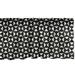 Ambesonne Abstract Valance Pack of 2 Basic Triangles in Squares 54 X18 Dark Grey and Eggshell