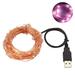 Yesbay 16ft 50 LED USB Copper Wire Fairy String Lights Garland Decoration Pink