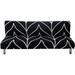 CJC Armless Printed Sofa Cover Stretch Spandex Sofa Bed Slipcover Folding Furniture Protector Washable (Black Style)