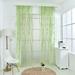 2 Pieces Willow Voile Curtains Cute Green Sheers Leaf Curtain Tulle Vine Window Curtains Nursery Green Sheers Ivy Pretty Curtain for Kids Living Room Bedroom Window Door Balcony (82 L x 39 W)