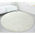 YouLoveIt Round Rug Home Decor Floor Rugs Circle Carpets Plush Shag Area Rugs Fluffy Circle Shaggy Area Rug Fuzzy Carpet Fluffy Circle Rug for Kids Room Furry Carpet for Teen s Room