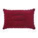 Labakihah Pillow Covers Square Portable Folding Air Inflatable Pillow Double Sided Flocking Cushion Pillow