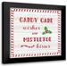 CAD Designs 15x15 Black Modern Framed Museum Art Print Titled - Candy Cane Wishes