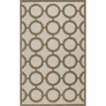 Dalyn Transitions Area Rug TR2 Tr2 Brown Circles Rings 8 x 10 Oval