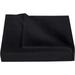 800 Thread Count 3 Piece Flat Sheet ( 1 Flat Sheet + 2- Pillow cover ) 100% Egyptian Cotton Color Black Solid Size Full