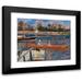 Pierre-Auguste Renoir 14x12 Black Modern Framed Museum Art Print Titled - The Seine at Argenteuil (La Seine Ãƒ Argenteuil) (1888)