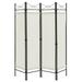 Costway 6 FT 4-Panel Folding Room Divider Freestanding Privacy Screen Steel Frame White