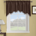 Casual Classic Contemporary Rod Pocket Soho Swag Valance 70 Wx30 L - Chocolate