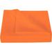 1100 Thread Count 3 Piece Flat Sheet ( 1 Flat Sheet + 2- Pillow cover ) 100% Egyptian Cotton Color Orange Solid Size Full