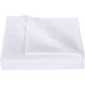 400 Thread Count 3 Piece Flat Sheet ( 1 Flat Sheet + 2- Pillow cover ) 100% Egyptian Cotton Color White Solid Size Full