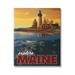 Stupell Industries Explore Maine Distant Ocean Lighthouse Beacon Travel Graphic Art Gallery Wrapped Canvas Print Wall Art Design by David Owens Illustration