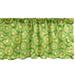 Ambesonne Kiwi Valance Pack of 2 Exotic Fruit Slices Pattern 54 X18 Lime Green Pastel Yellow