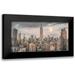 Frank Assaf 14x9 Black Modern Framed Museum Art Print Titled - Empire State Building with Manhattan skyline - New York City