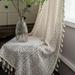 Crochet Curtains Village Hollowed-out Brocade cotton Window Curtain for Living Room Balcony Bedroom Window Decor