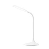 TaoTronics LED Desk Lamp Gooseneck Table Lamp 6.69 x 14.96 In 800Lux Dimmable Office Reading Lamp with Smooth Brightness Adjustment Touch Control White