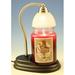 Aurora Pewter Candle Warmer and Courtneys 26 oz Candle - BABY POWDER