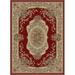 Mayberry Rug HT9970 5X8 5 ft. 3 in. x 7 ft. 7 in. Home Town Lyon Claret Area Rug Ivory