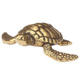 Nuolux Turtle Statue Figurines Sculpture Ornament Figurine Wealth Brass Prosperity Luck Good Mini Sea Animal Statues