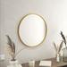HBCY Creations Gold Circle Wall Mirror 24 Inch Round Wall Mirror for Entryways Washrooms Living Rooms and More (Gold 24 )