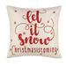 AnuirheiH Christmas Cotton Throw Pillow Covers 18 x 18 Inches Xmas Cushion Cover Case Decorations Winter Holiday Party Pillow Customized Zipper Pillowcase Decor for Sofa Bed Couch