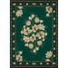 Westfield Home Ulubre Horatia Floral Area Rug Hunter Green 7 10 x 10 6 8 x 10 Indoor Living Room Bedroom Dining Room Cream