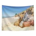 NUOLUX 1Pc Household Wall Tapestry Hanging Decorative Beach Towel Hand Towel for Beach Home (Blue)