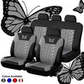 4PCS/9PCS Universal Car Seat Covers Full Car Seat Cover Car Cushion Case Cover Front Car Seat Cover Car Accessories Fantastic Butterfly Car seat cover