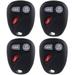 ECCPP 4x Replacement fit for 3 Buttons Keyless Entry Remote Key Fob 98-01 Oldsmobile Bravada GMC Sierra 2500 Chevrolet Tahoe Chevrolet S10 K0BUT1BT Fits select: 1999-2000 CHEVROLET SILVERADO C1500