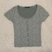 Brandy Melville Tops | Brandy Melville Crop Zelly Top | Color: Green | Size: S