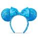 Disney Accessories | Disney Parks Minnie Mouse Aqua Sequin Ears | Color: Blue | Size: Os