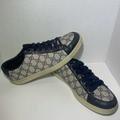 Gucci Shoes | Authentic Gucci Men’s Ophelia Shoes Size 8.5 | Color: Blue/Tan | Size: 8.5