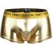 Dadaria Mens Underwear Men Underwear Men Boxer Briefs Leather Briefs Big Bag Underwear Gold L Men