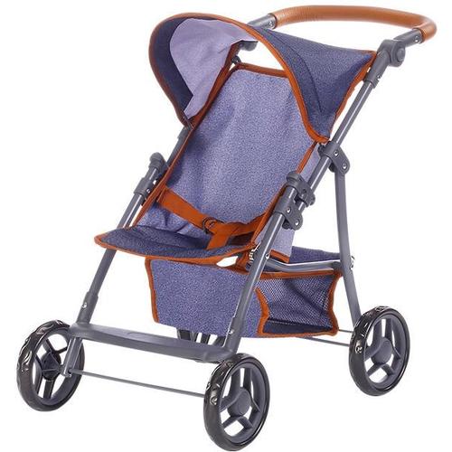 „Puppenbuggy KNORRTOYS „“Liba – Dark Blue““ Puppenwagen blau (dark blue) Kinder Puppenwagen -trage“
