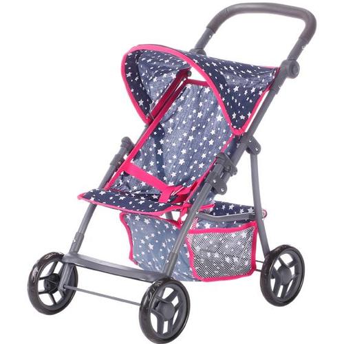 „Puppenbuggy KNORRTOYS „“Liba – Star Blue““ Puppenwagen blau (star blue) Kinder Puppenwagen -trage“