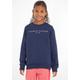 Sweatshirt TOMMY HILFIGER "ESSENTIAL SWEATSHIRT" Gr. 5/110, blau (marine) Jungen Sweatshirts