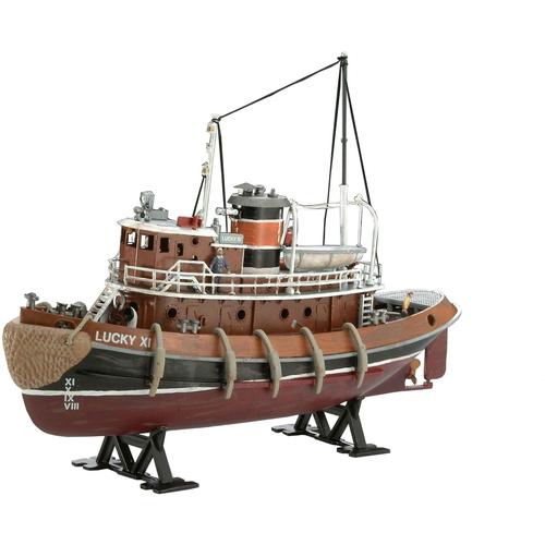 Revell Modellbausatz Model Set Harbour Tug Boat, (Set), 1:108, Made in Europe rot Kinder Autos, Eisenbahn Modellbau