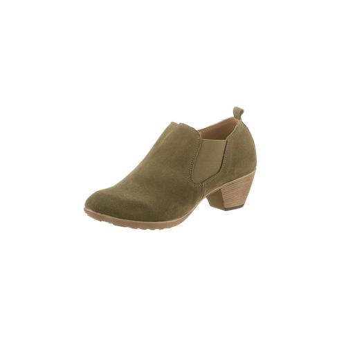 Cowboy Stiefelette Gr. 37, grün (khaki) Damen Schuhe Reißverschlussstiefeletten