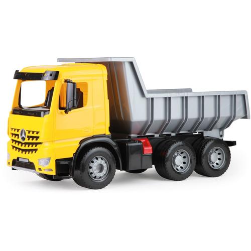 "Spielzeug-LKW LENA ""Giga Trucks, Muldenkipper Arocs"" Spielzeugfahrzeuge grau (grau, gelb) Kinder Spielzeug-LKW Made in Europe"