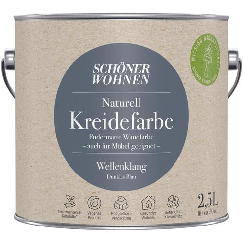 „SCHÖNER WOHNEN-FARBE Wand- und Deckenfarbe „“Naturell Kreidefarbe““ Farben 2,5 Liter, pudermatt, auch für Möbel geeignet, German Brand Award 2023 Gr. 2,5 l 2500 ml, beige (wellenklang) Wandfarbe bunt“