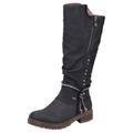 Winterstiefel RIEKER Gr. 43, Varioschaft, schwarz Damen Schuhe Winterstiefel