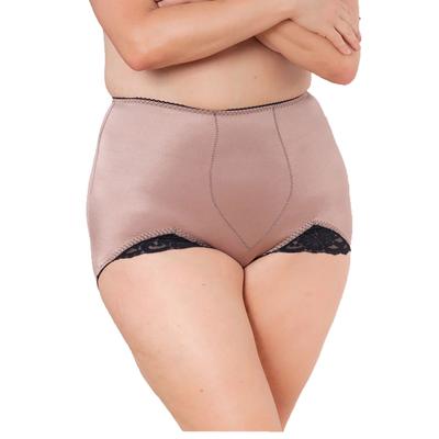 Rago Women's Light Shaping Tummy Control Panty Brief (Size XL) Mocha, Nylon,Spandex