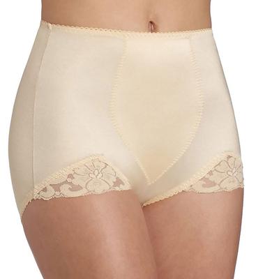 Rago Women's Light Shaping Tummy Control Panty Brief (Size XL) Beige, Nylon,Spandex