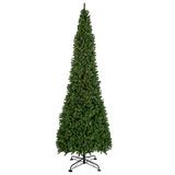 Northlight Seasonal Pre-Lit Spruce Slim Artificial Christmas Tree Clear Lights, Metal in White | 68 W x 68 D in | Wayfair NORTHLIGHT Z94039