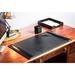 Rebrilliant Jill 3-Piece Desk Organizer Set Leather in Black | 4 H x 30 W x 18 D in | Wayfair F8B31BE556C1467088C3EB217E3C8345