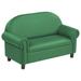 Factory Direct Partners Little Lux Club Polyurethane, Leather in Green | 28 H x 44 W x 22 D in | Wayfair 10495-GN