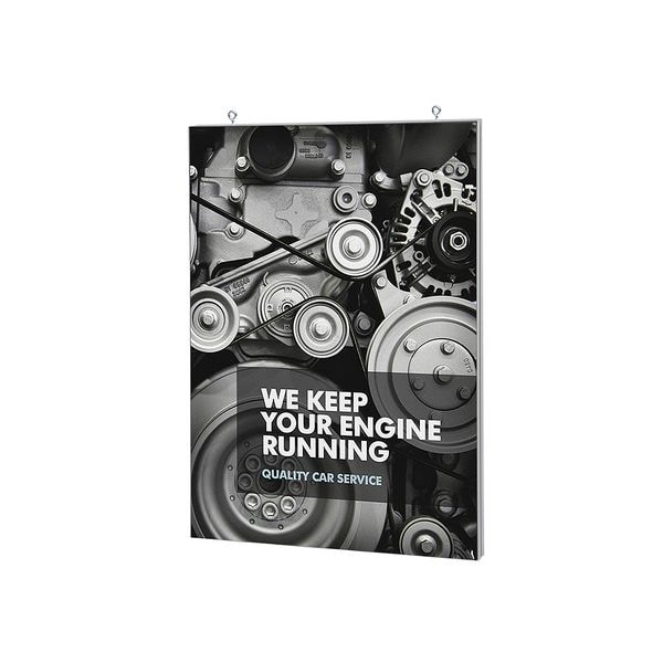 Showdown Displays Spannstoff-Rahmen »Hängend LED« 200 x 100 cm - ohne Drucke Image