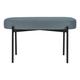 meet Ovale Bank »Gaia M« mit Stoffbezug blau, 79x45.5x42 cm