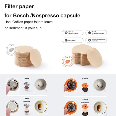 Filtre en papier jetable pour dosettes de café Tassimo et Nespresso réutilisables empêche le
